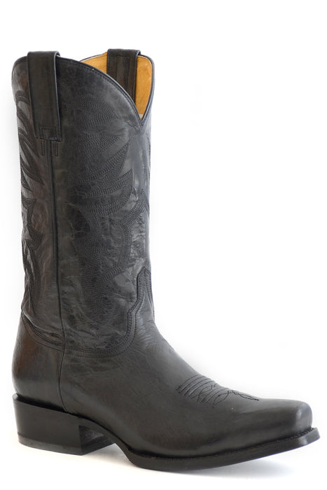 Men's Roper Marbled Black Medium Square Toe Boot