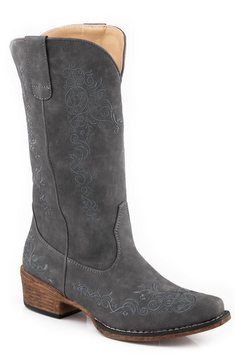 Women's Roper Vintage Faux Grey Leather Snip Toe Boot