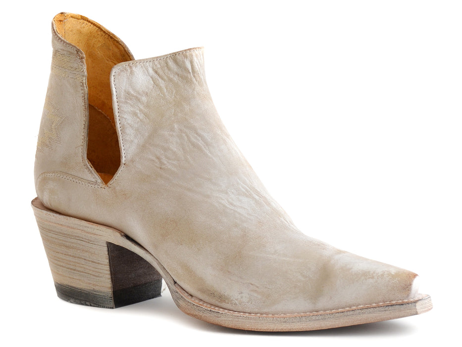 Women's Roper Vintage White Leather Heel