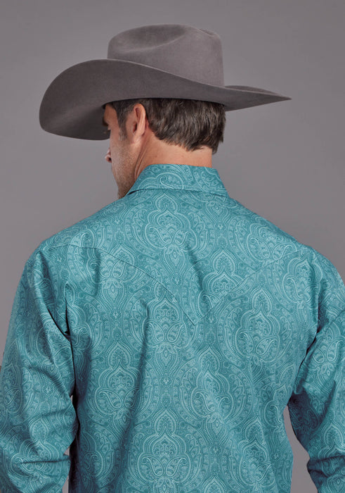 Men's Stetson Paisley Long Sleeve Western Shirt