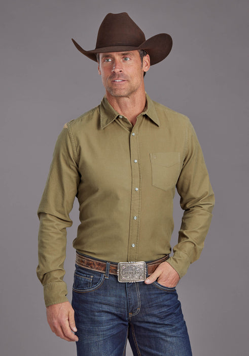 Men's Stetson Corduroy Long Sleeve Western Shirt