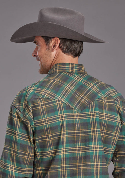 Men's Stetson Flannel Long Sleeve Western Shirt