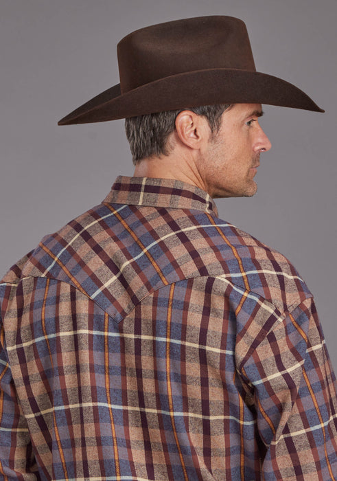 Men's Stetson Flannel Long Sleeve Western Shirt