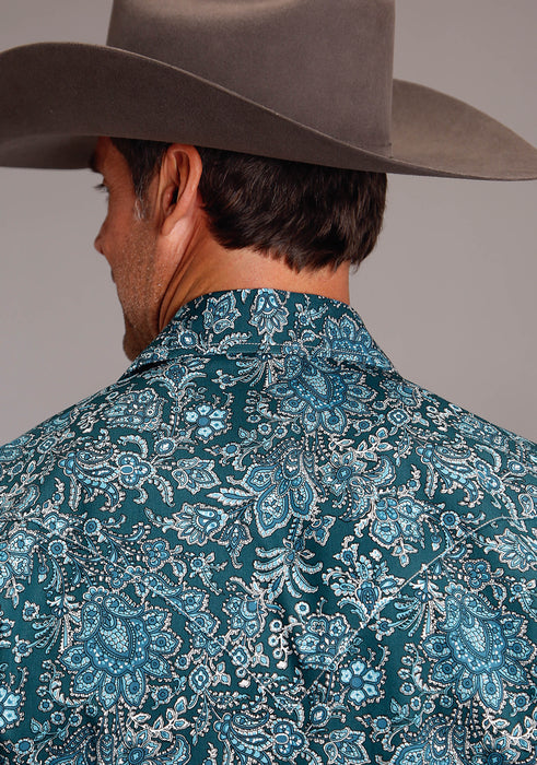 Men's Stetson Forest Paisley Western Long Sleeve Shirt