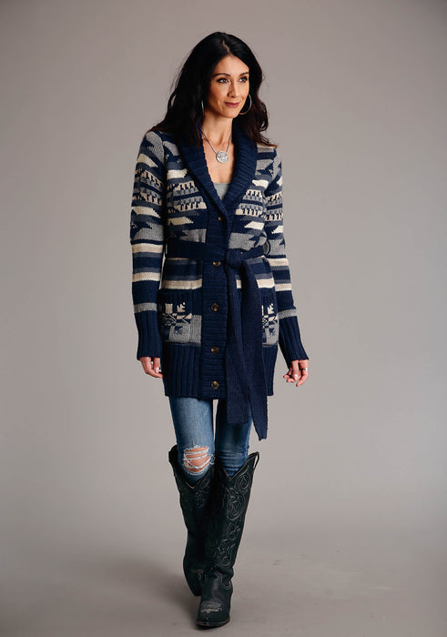 Women's Stetson Indigo Aztec Sweater