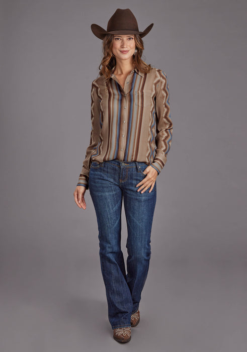 Women's Stetson "Sand Serape" Long Sleeve Western Blouse