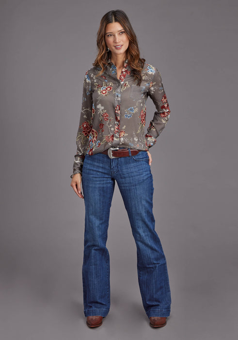 Women's Stetson "Vintage Tapestry" Long Sleeve Western Blouse