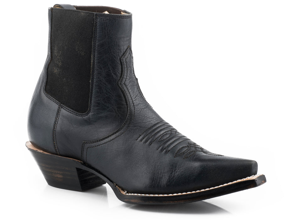 Women's Stetson Black Almond Suede Bootie