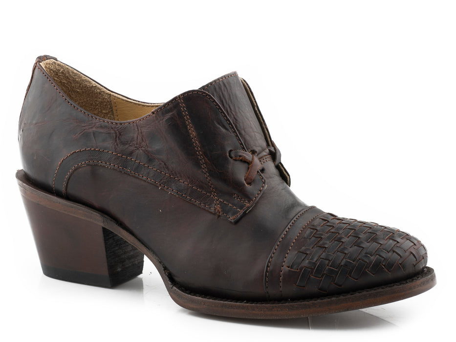 Stetson Brown Handmade Round Toe Heel