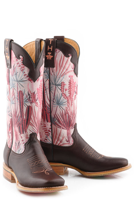 Women's Tin Haul "Pinktalicious" Western Square Toe Boot