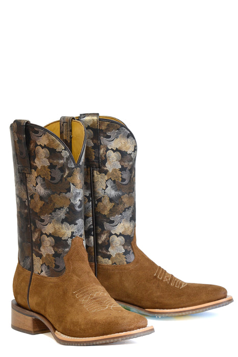 Women's Tin Haul "Petals" Western Square Toe Boot