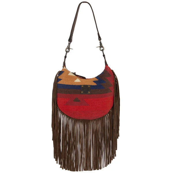 STS Ranchwear Crimson Sun Nellie Fringe Bag