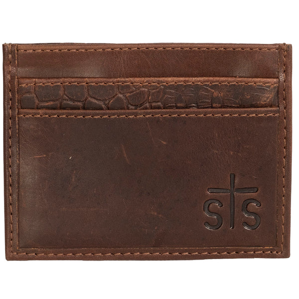 STS Ranchwear Men's Croc Card Wallet