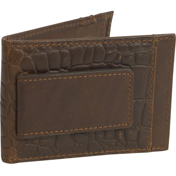 STS Ranchwear Men's Croc Money Clip Card Wallet