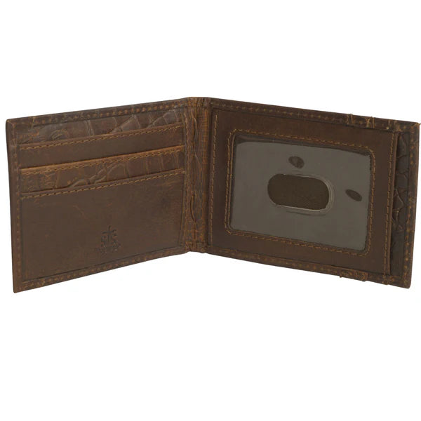 STS Ranchwear Men's Croc Money Clip Card Wallet