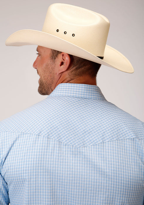 Men's Roper Light Blue Western Long Sleeve Shirt