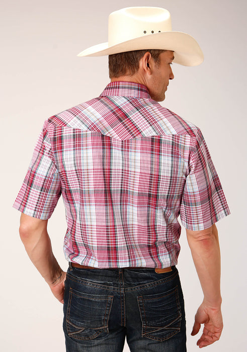 Men's Roper Red Plaid Western Shirt