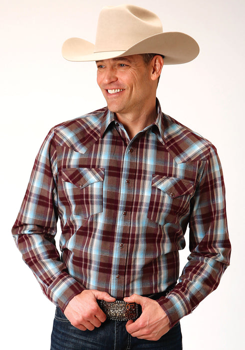 Men's Roper Southwest Plaid Western Shirt