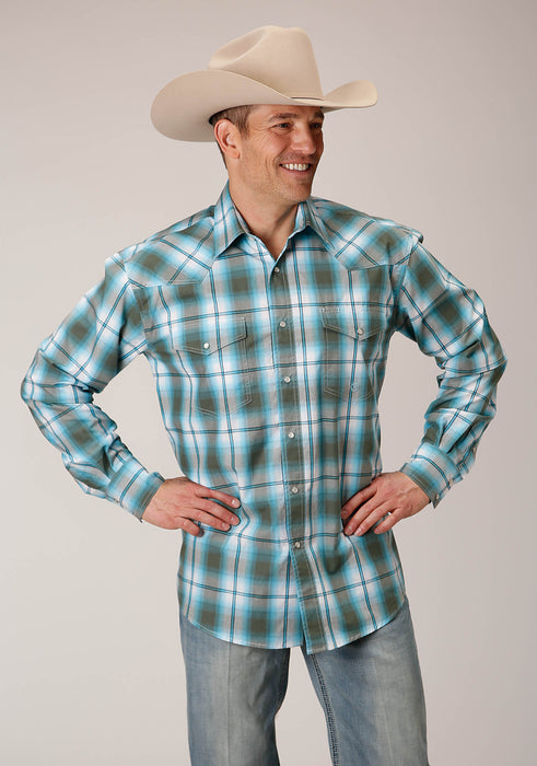 Men's Roper Meadow Plaid Western Shirt