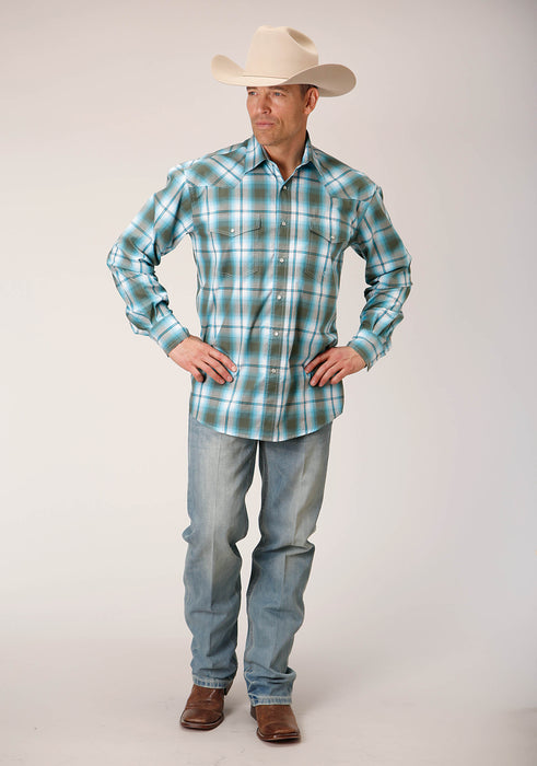 Men's Roper Meadow Plaid Western Shirt