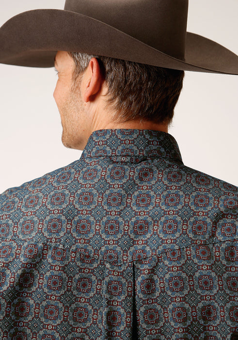 Roper "Redwood Medallion" Western Long Sleeve Shirt - Big & Tall