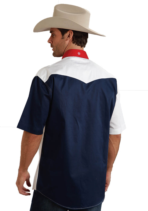 Roper "Stars & Stripes" Short Sleeve Snap Shirt