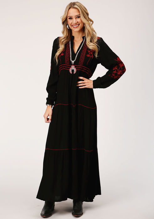 Women's Roper Embroidered Western Dress