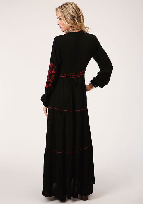 Women's Roper Embroidered Western Dress