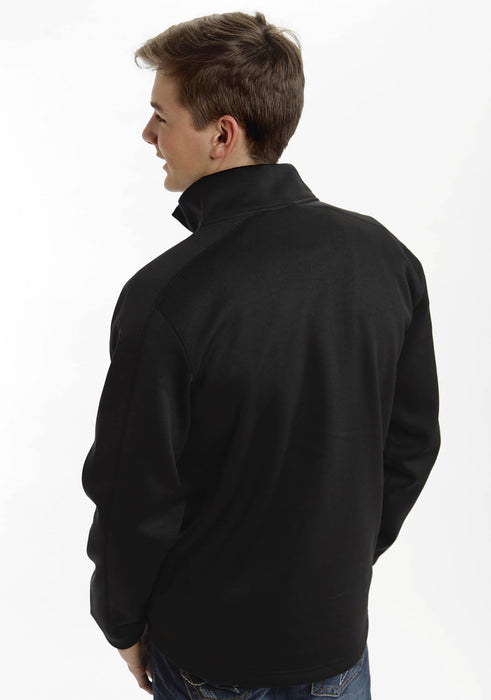 Men's Roper Black Full Zip Sweater