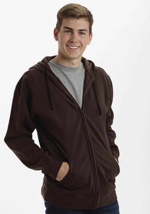 Men's Roper Brown Full Zip Hoodie