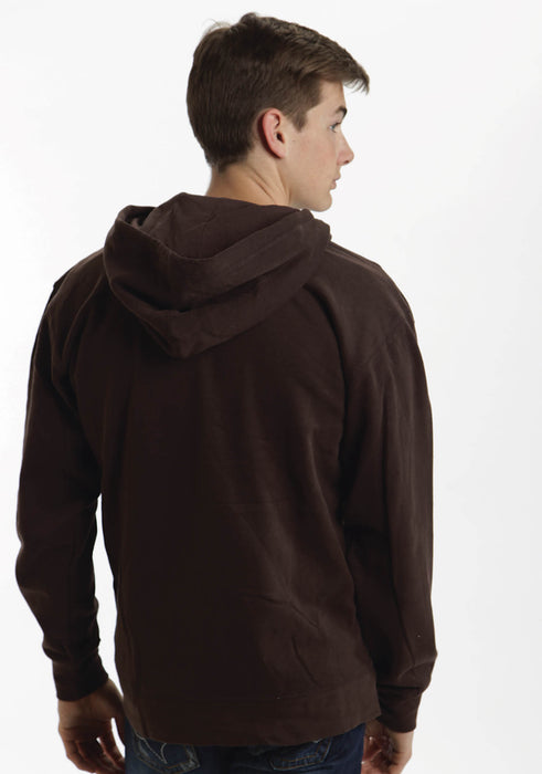 Men's Roper Brown Full Zip Hoodie