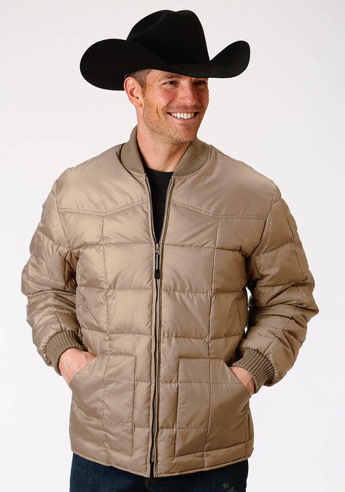 Men's Roper Tan Poly Filled Western Jacket