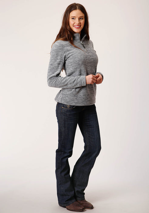 Women's Grey Micro Fleece Jacket