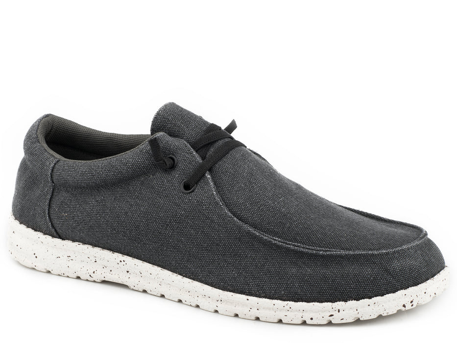 BLACK CANVAS LOW CHUKKA