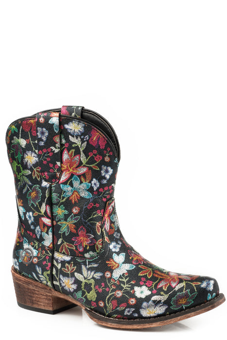 Women's Roper Floral Snip Toe Bootie