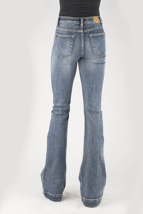 Women's Tin Haul Light Wash "Libby Fit" Western Flare Jeans