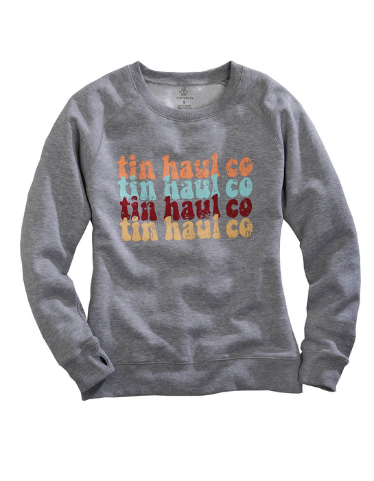 TIN HAUL LADIES L/S SWEATSHIRT W/HOOD