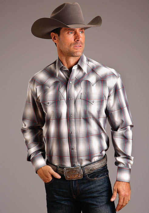 Stetson Smoke Ombre Long Sleeve Snap