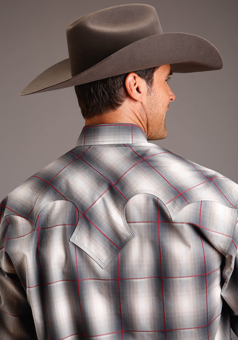 Stetson Smoke Ombre Long Sleeve Snap