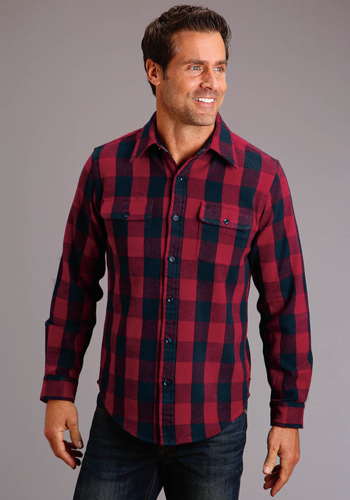 Stetson Buffalo Check Long Sleeve Shirt