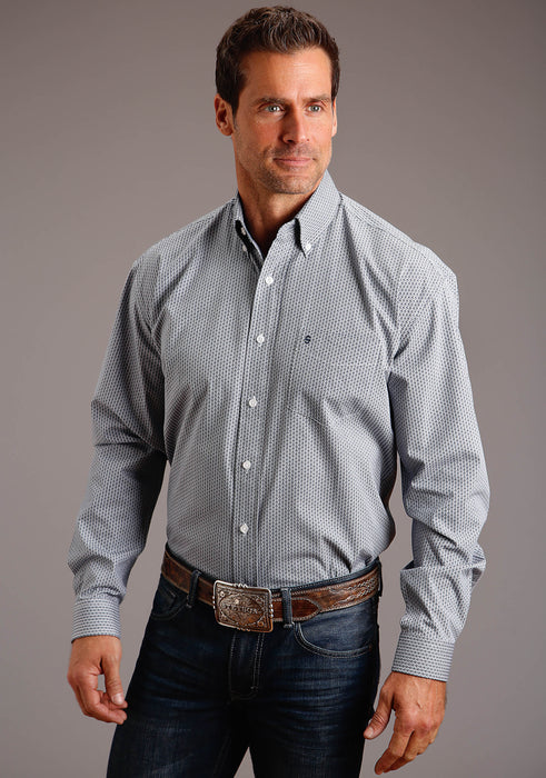 Stetson Geo Pattern Long Sleeve Shirt