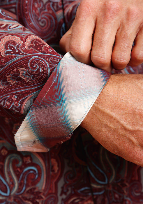 Stetson Sandstone Paisley Long Sleeve Shirt