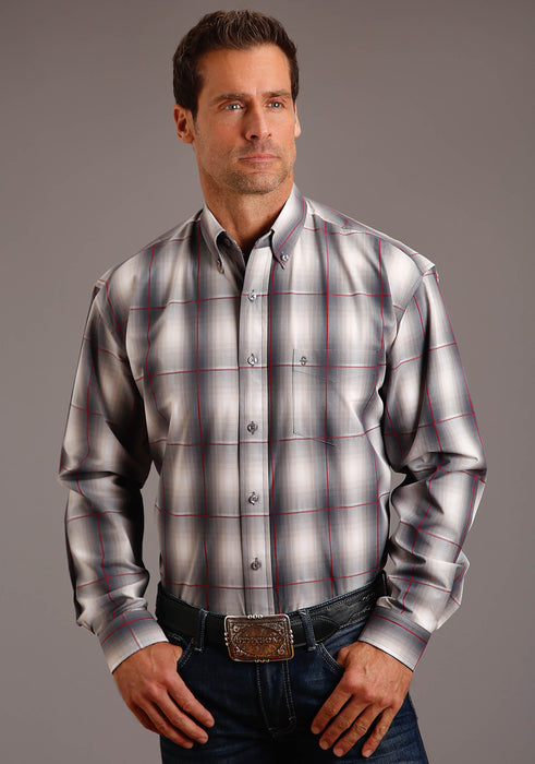 Stetson Smoke Ombre Long Sleeve Shirt