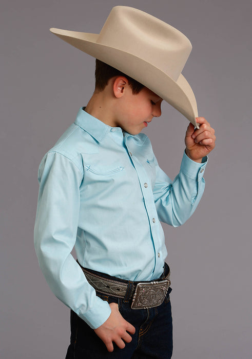 STETSON SNAP 2 POCKET SOLID