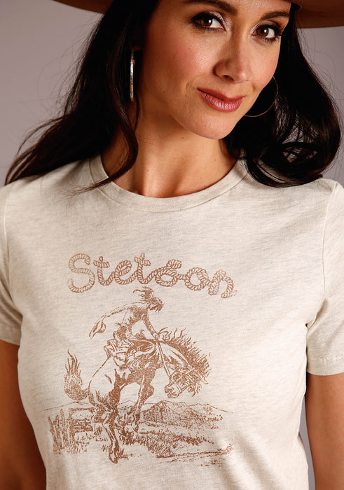 STETSON LADIES SHORT SLEEVE T-SHIRT