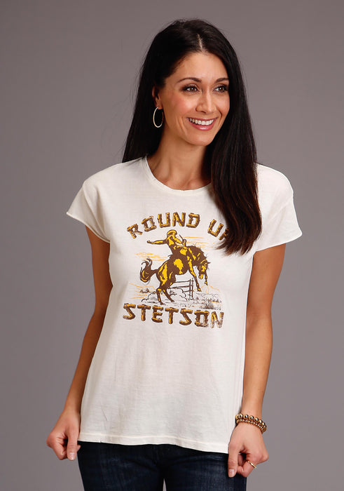 STETSON LADIES SHORT SLEEVE T-SHIRT