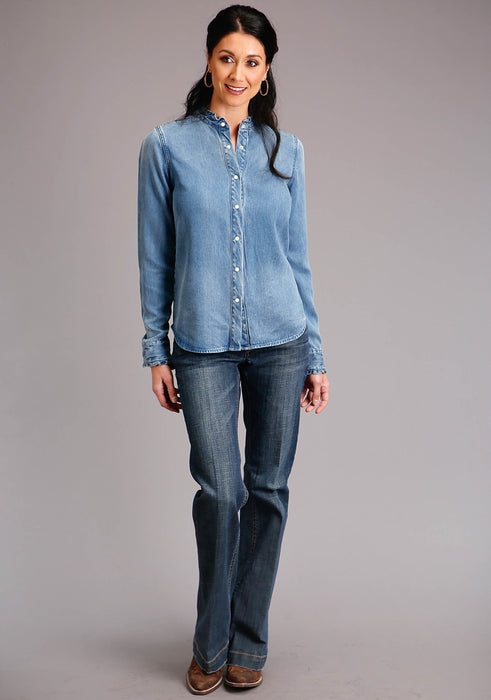 Stetson Tencel Denim Long Sleeve Blouse