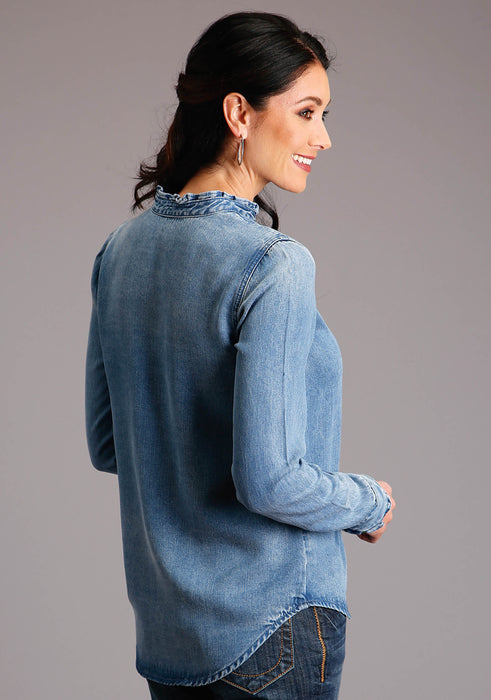 Stetson Tencel Denim Long Sleeve Blouse