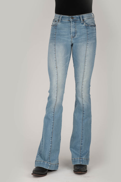 Women's Stetson High Waist Light Wash Flare Western Jeans