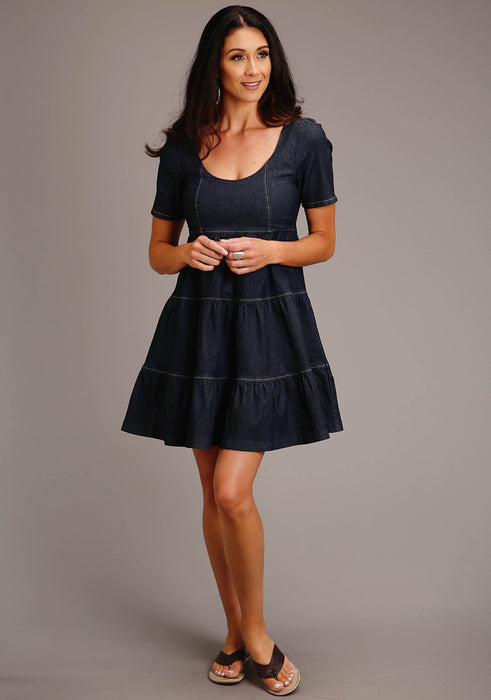 Women's Stetson Dark Denim Short Sleeve Dress